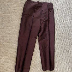 Kathleen Sommers Brown Silk Pants